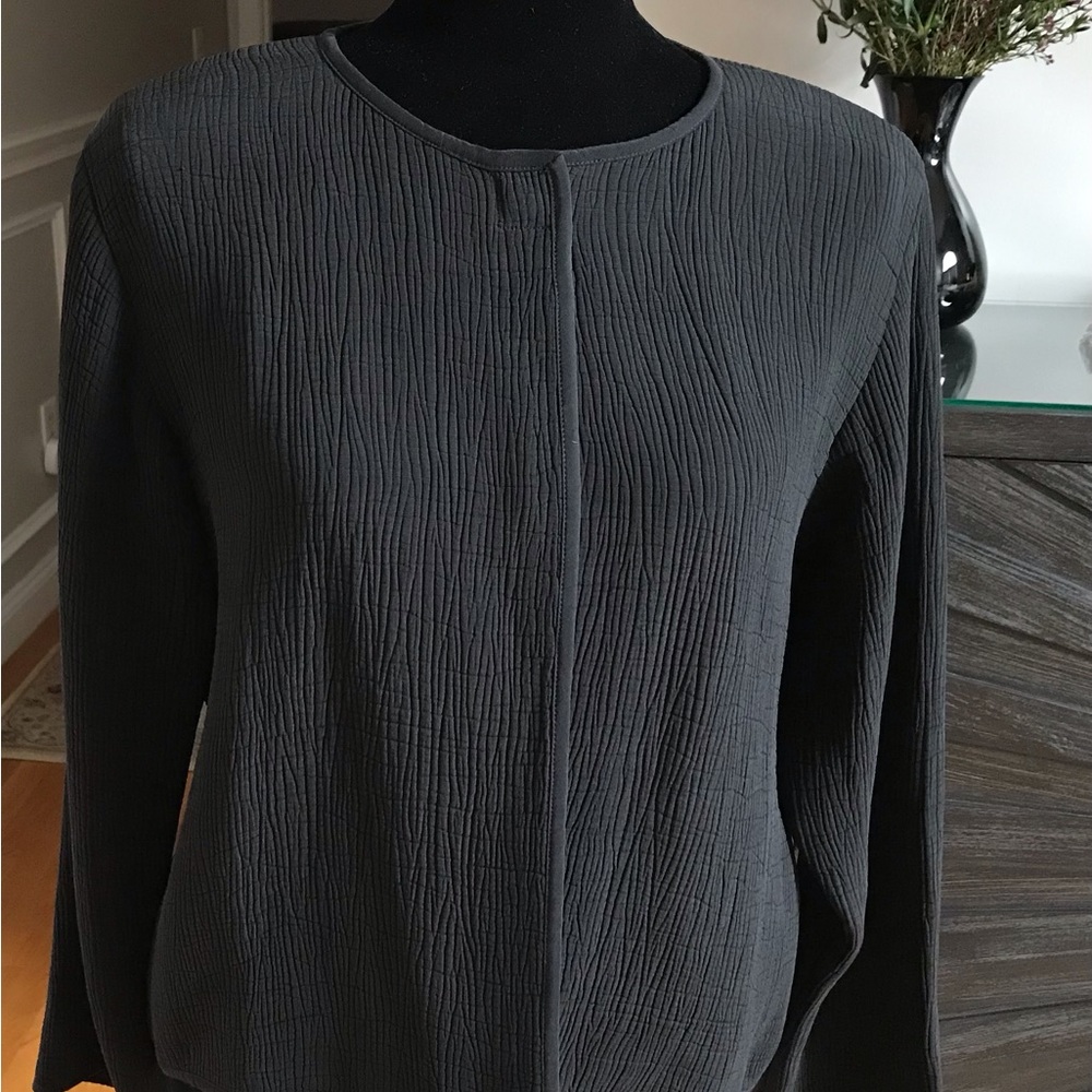 Eileen fisher, textured jacket.